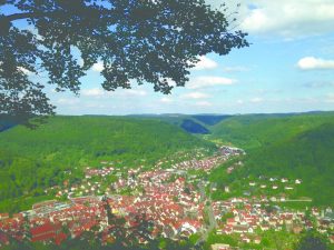 Bad Urach vom Hanner Felsen