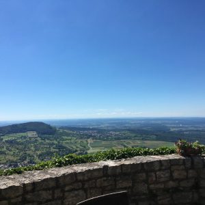 Ausblick vom Hohen Neuffen Richtung Metzingen