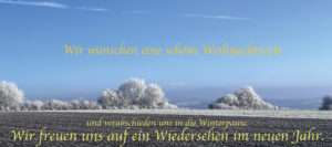 Pflegeurlaub auf der Schwäbischen Alb mit Schnee